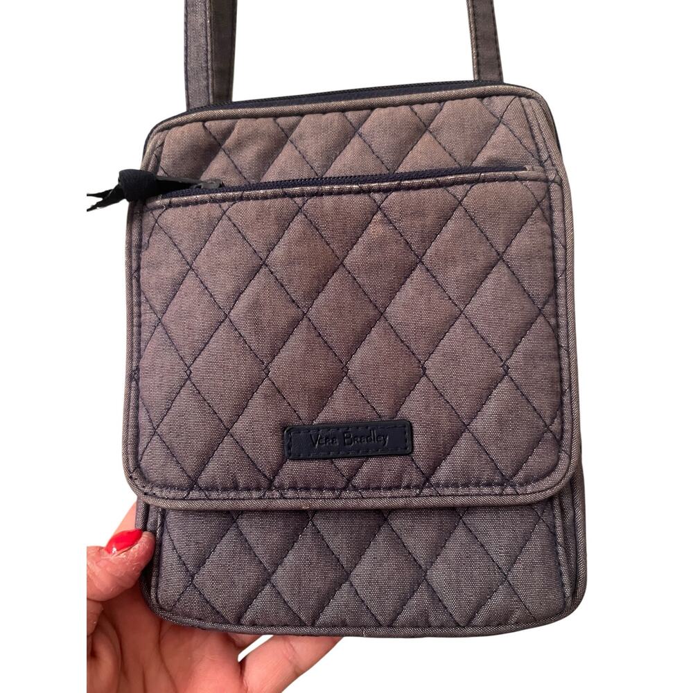 Vera Bradley Quilted RFID mini Hipster cottagecore navy boho crossbody bag
